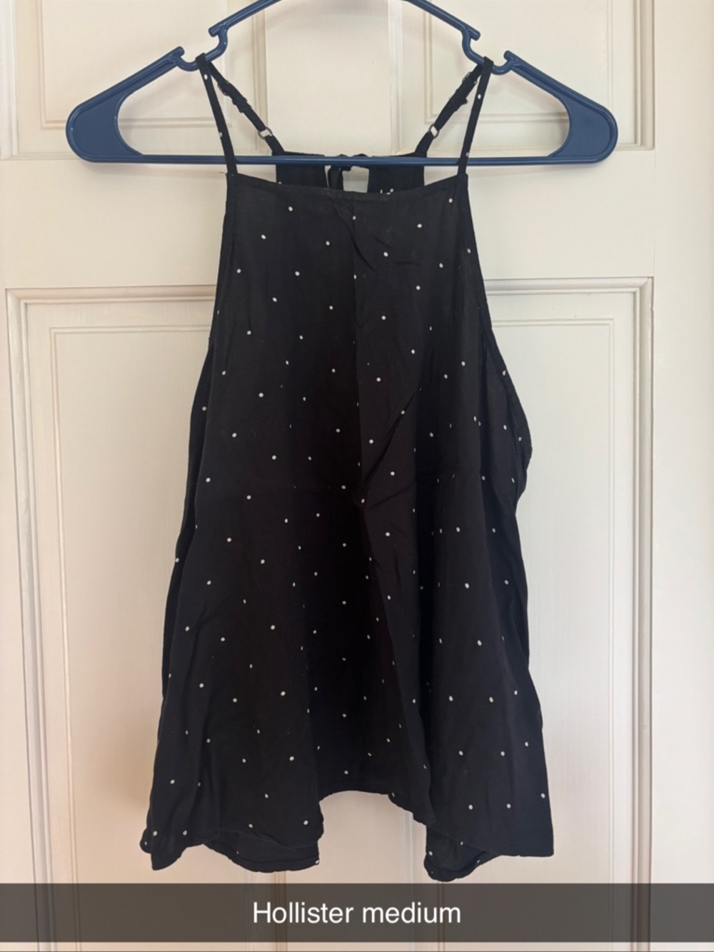 Hollister Black Polka Dot Tank Top